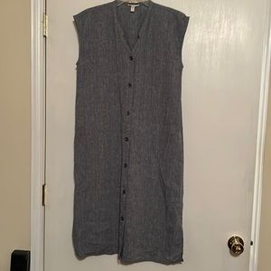 Eileen Fisher Mandarin Crew Neck Jersey Dress